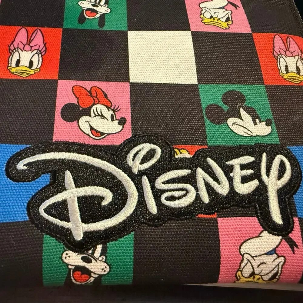 Disney Mickey & Friends Checkerboard Zip Pouch 14